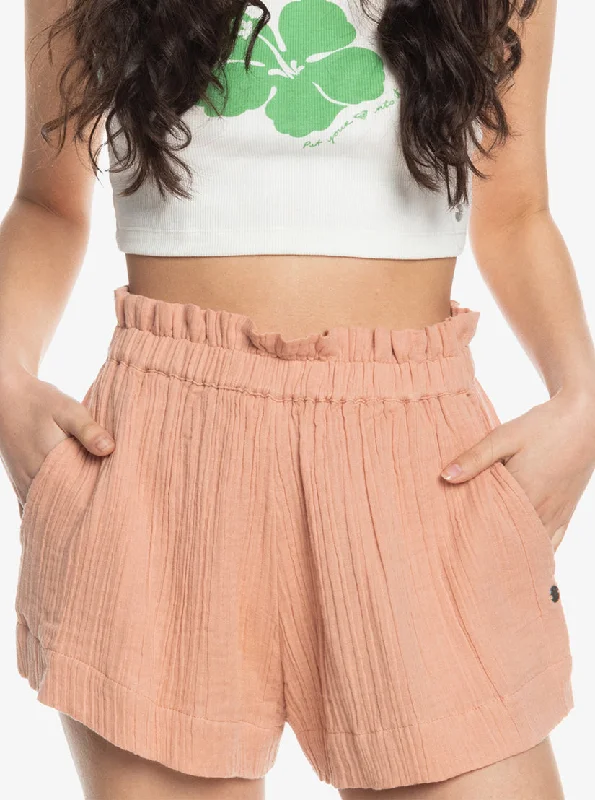 Women's Formal Event Outfit Roxy What A Vibe Shorts-Cafe Creme