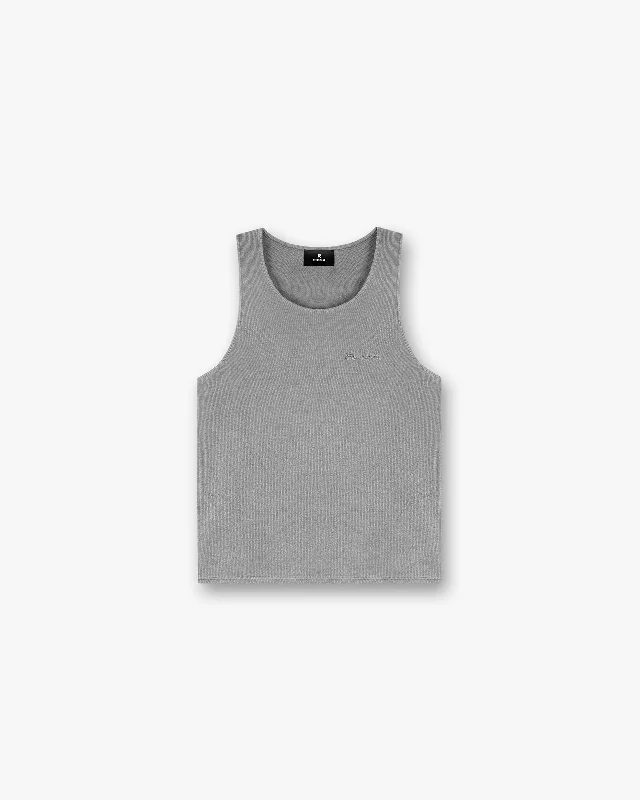 Affordable Women's Garments Waffle Vest - Ultimate Grey