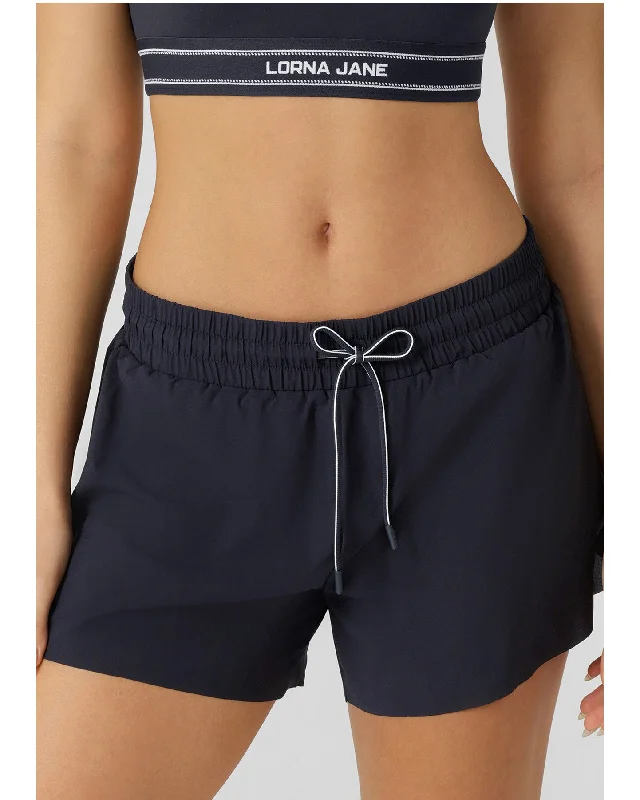 Laid-Back Fashion Offers Lorna Jane Track Star Run Shorts - Midnight Blue