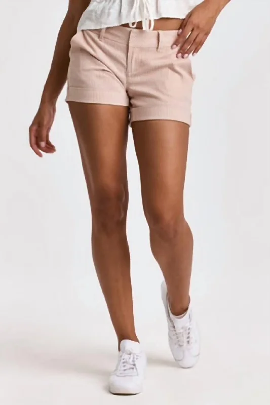 Stylish Women's Clothing North Hampton Hise Rise Short In Striped Blush