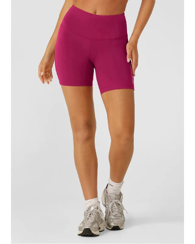 Athleisure Style Sale Lorna Jane Lotus No Chafe 12cm Bike Shorts - Persian Rose