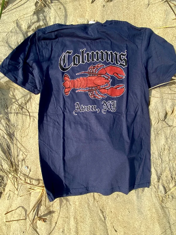 Comfortable Women's Clothes Col-Lobster T-Shirt Navy