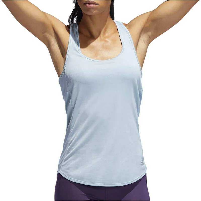 Cozy Comfort Style Sale adidas Own The Run Womens Running Vest Tank Top - Blue