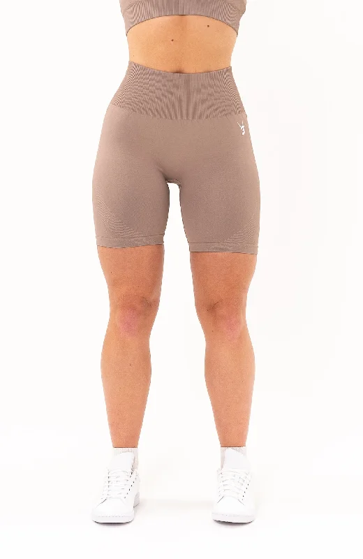 Women's Trendy Activewear Apparel Unlimited Seamless Shorts - Fawn