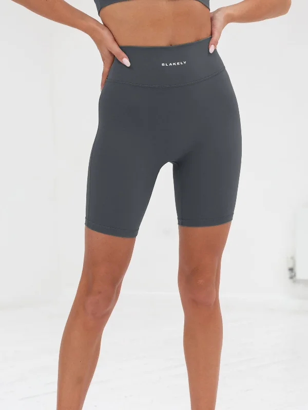 Affordable Women's Clothing Ultimate Soft Lifestyle Shorts - Charcoal