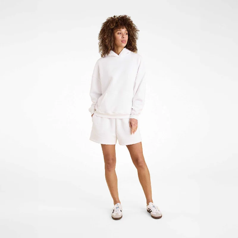 Chic Clothing For Women Vintage Fleece Short | White