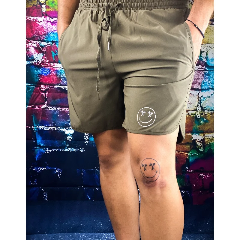 Women's Clothes For Special Occasions Salty Savage Men’s “Palm Smile”Wave Cut All Day, Every Day, Hybrid Shorts