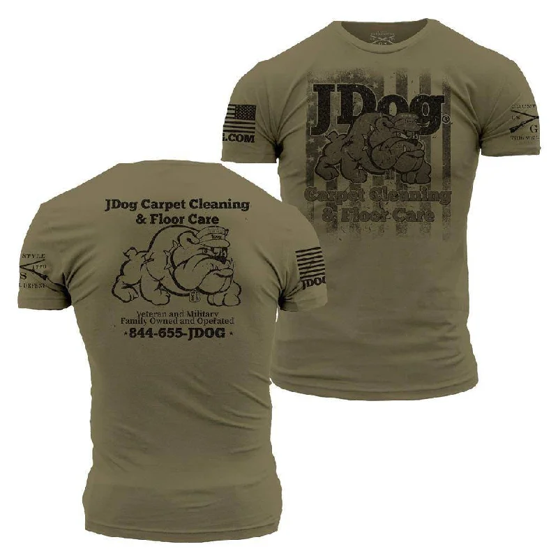 Big Discounts JDog Carpet Cleaning & Floor Care T-Shirt- Military Green