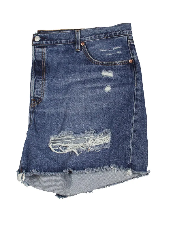 Shop Sales Plus Womens Mini Frayed Hem Denim Shorts