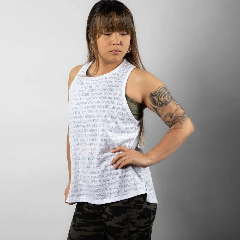 Women's Elegant Garments Women's Burn Out Tank - White