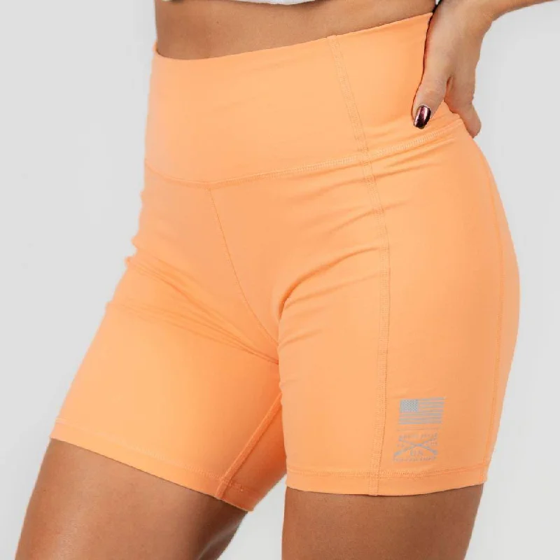 Women's Elegant Evening Outfit Women's Biker Short - Apricot Crush