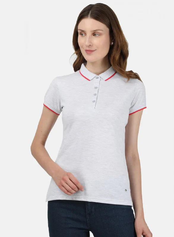 Comfortable Women's Clothes Womens Grey Plain T-Shirt