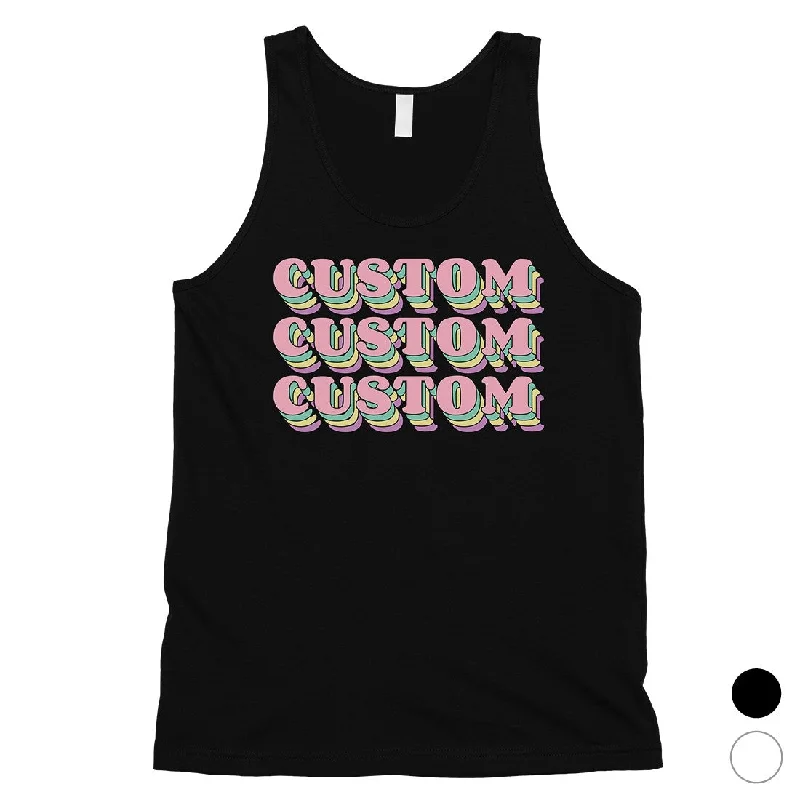 Women's Professional Clothes Sorority Theme Pink Top Text Fresh Mens Personalized Tank Tops Gift