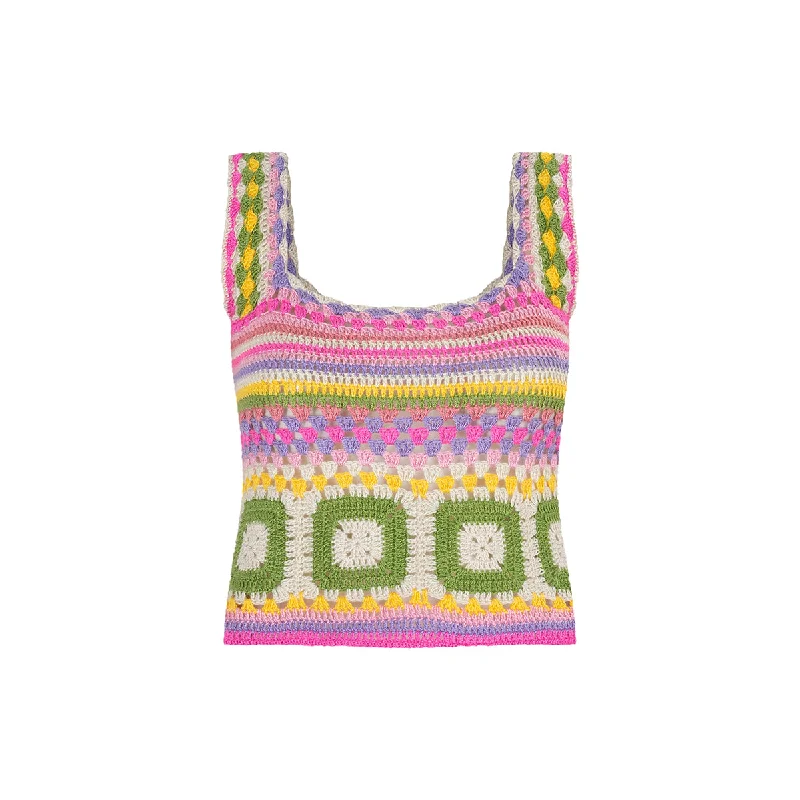 Timeless Women's Clothes Crochet Knitted Top - Limón