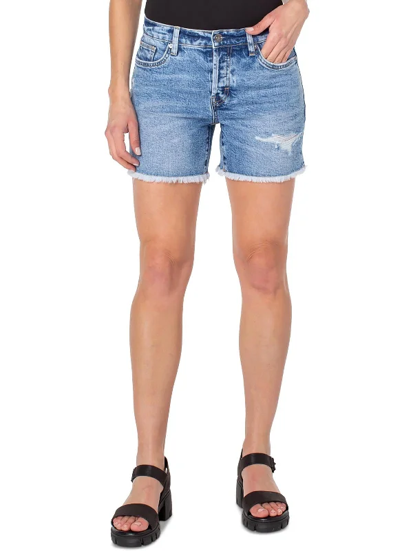 Low Price Special Womens Light Wash Mini Denim Shorts