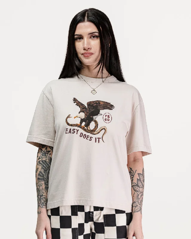 Hot Sale Easy Does It Boxy T-Shirt - Bone