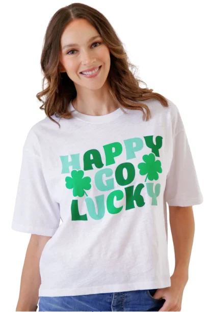 Vintage Style Deals Happy Go Lucky Top