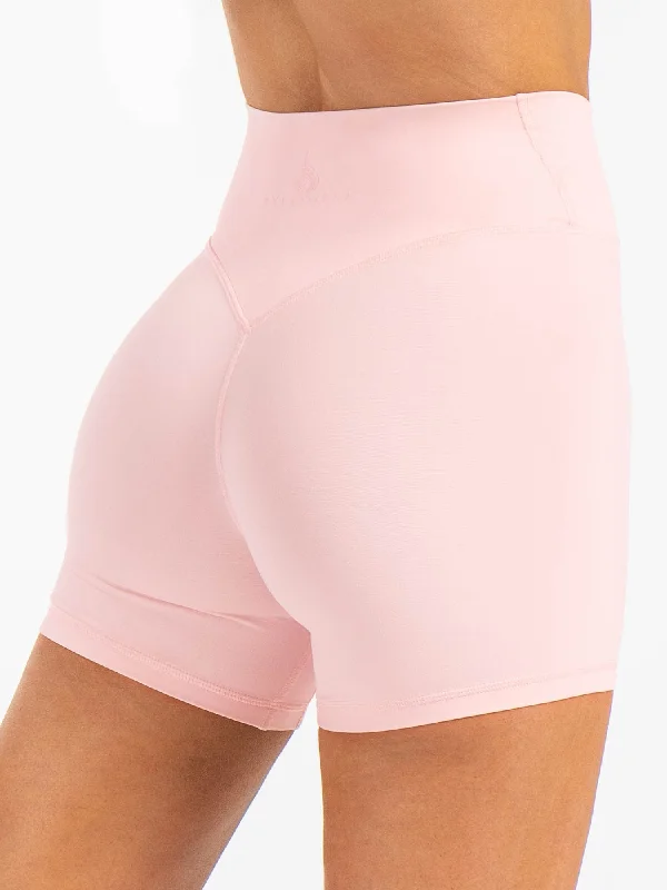 Women's Professional Garments NKD Cross Waist Band Shorts - Pink Musk