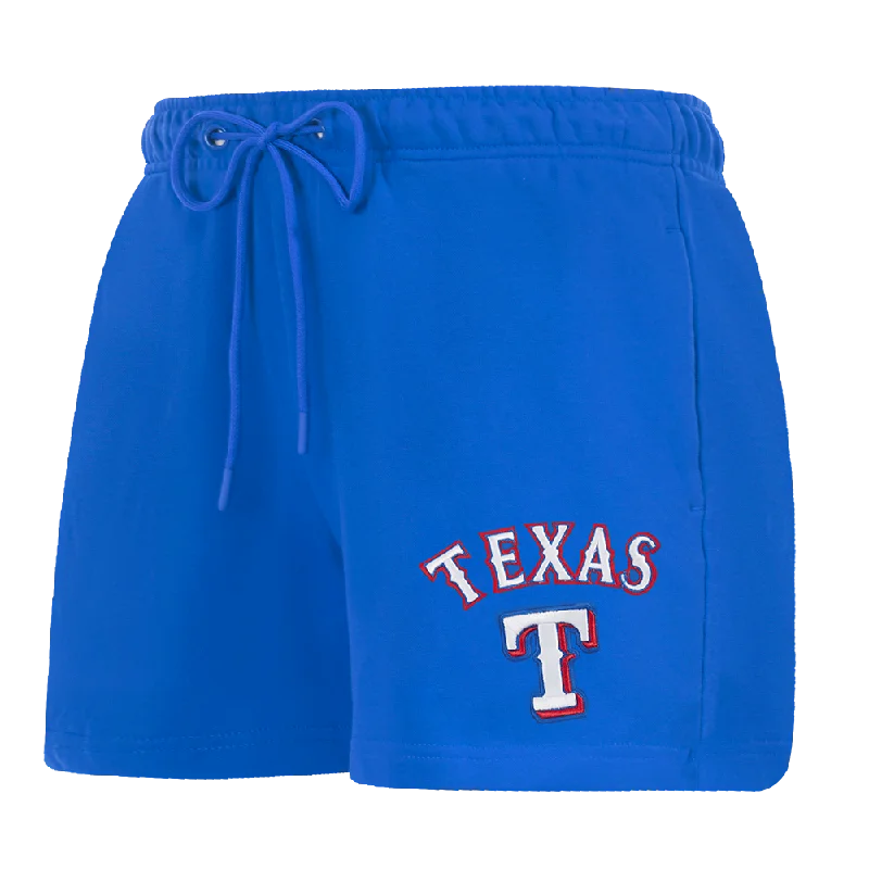 Urban Style Promotions MLB TEXAS RANGERS CLASSIC WOMEN'S COTTON BIKE SHORT (ROYAL BLUE)