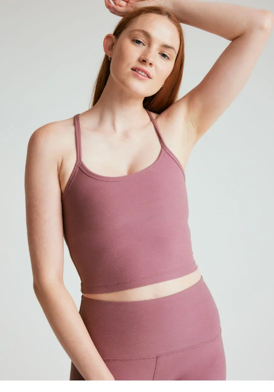 Casual Clothing For Women Beyond Yoga Spacedye Slim RB Cropped Tank