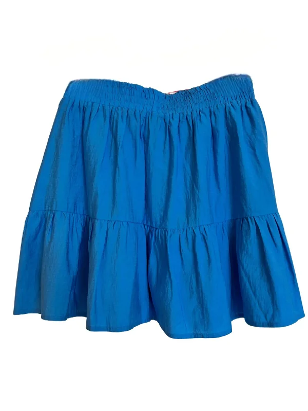 Contemporary Fashion Sale Tiered Skort In Turquiose