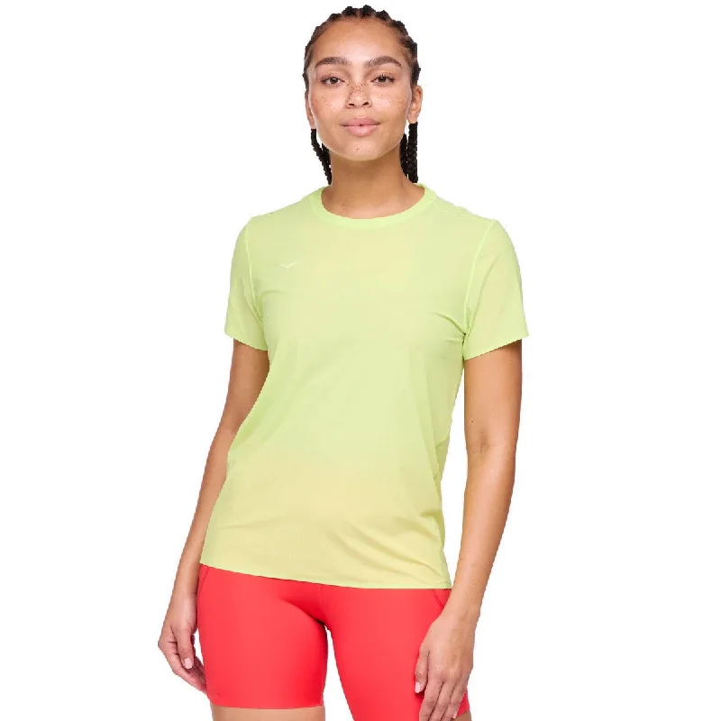 Women's Clothing For Everyday Wear Hoka Airolite Run Short Sleeve Tee - Womens - Lettuce