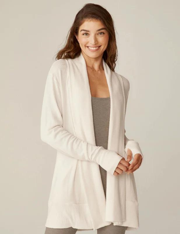 Women's Fashion-Forward Apparel Beyond Yoga Relax Rib Cardigan