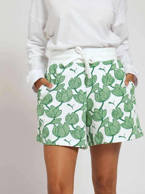 Fashionista Sale Blossom 5 Shorts - Green