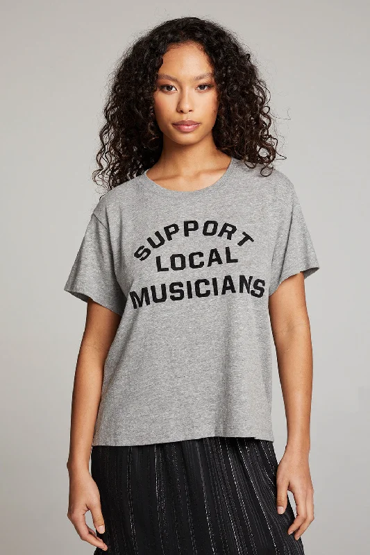 Casual Chic Women's Clothes Support Local Musicians Tee