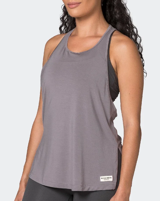 Huge Markdowns Faster Gym Tank - Pearl Grey