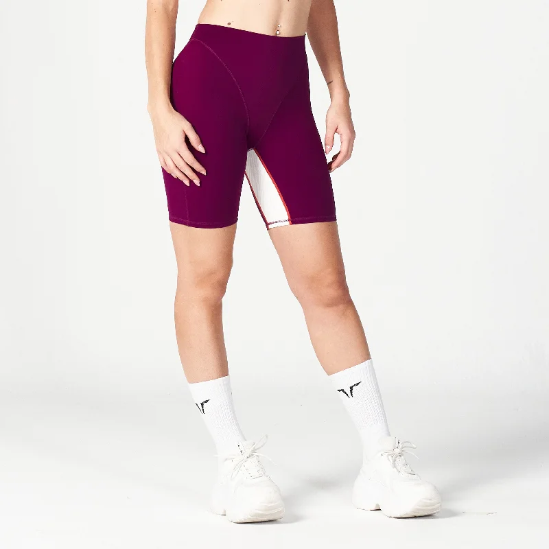 Sustainable Fashion Extravaganza Core V-Biker Shorts - Dark Purple