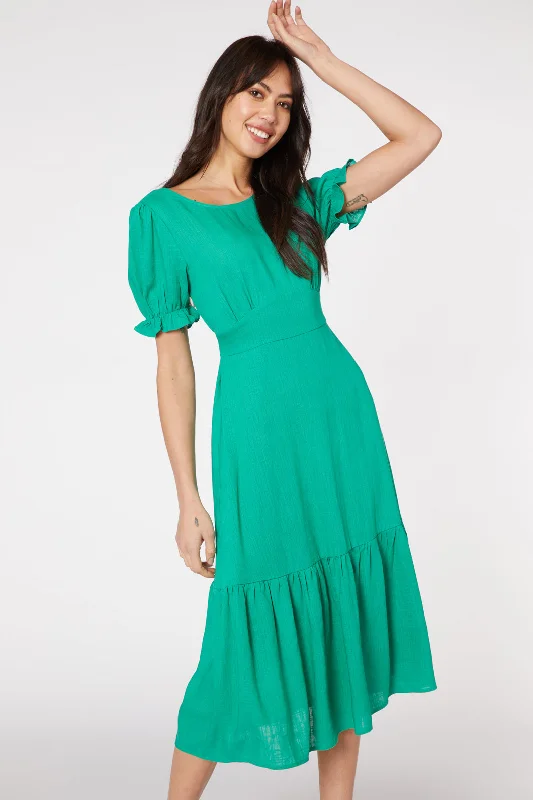 Women's Vintage Garments Enid Midi Dress