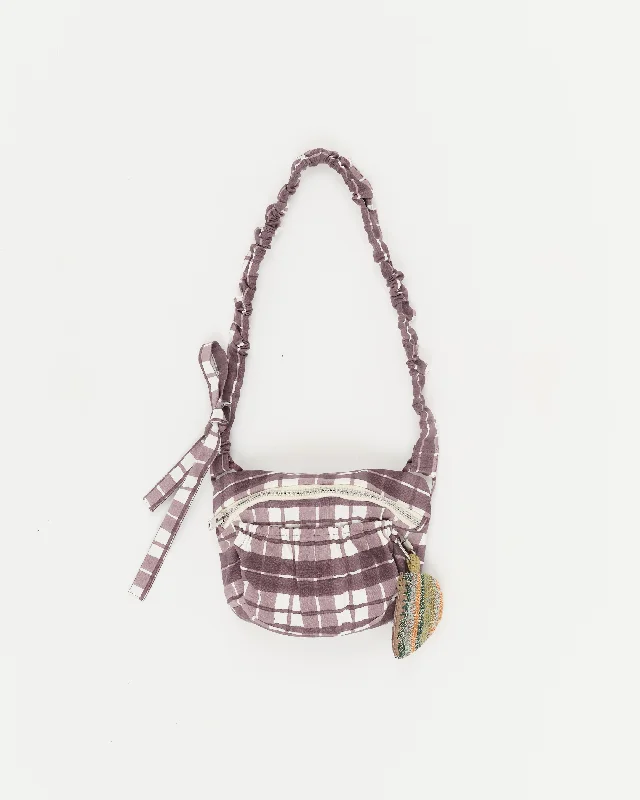 Stylish Statements Small Waistpack Port-All - Purple Check