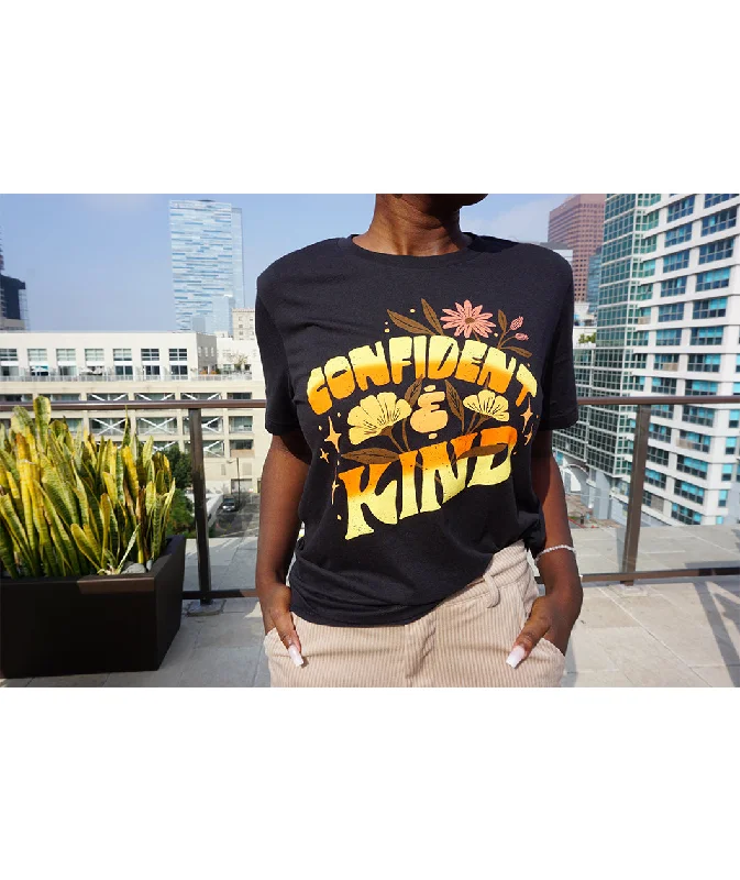 Affordable Women's Clothing Confident & Kind Band Tee