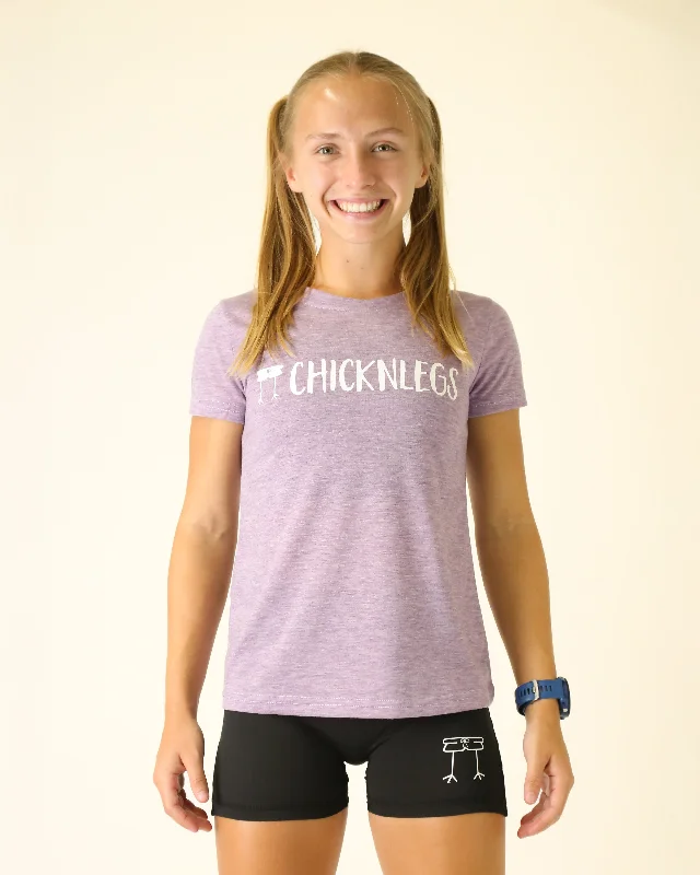 Women's Clothing For Outdoor Activities Women's Heather Purple Logo Tee