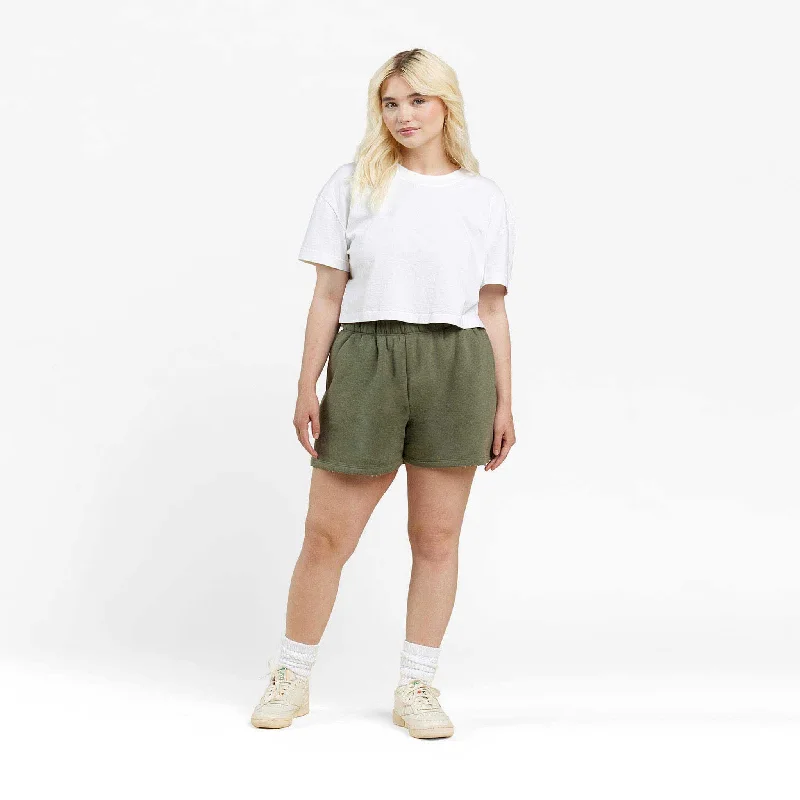 Women's Casual Apparel Vintage Fleece Short | Olive