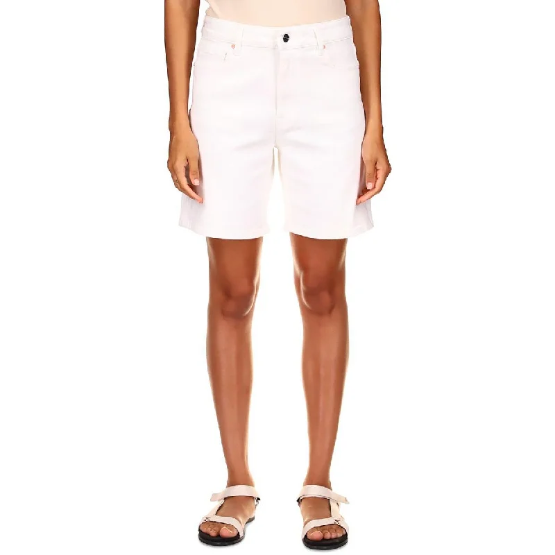 Feminine Luxe Style Sale Womens Denim Boy Cut Bermuda Shorts