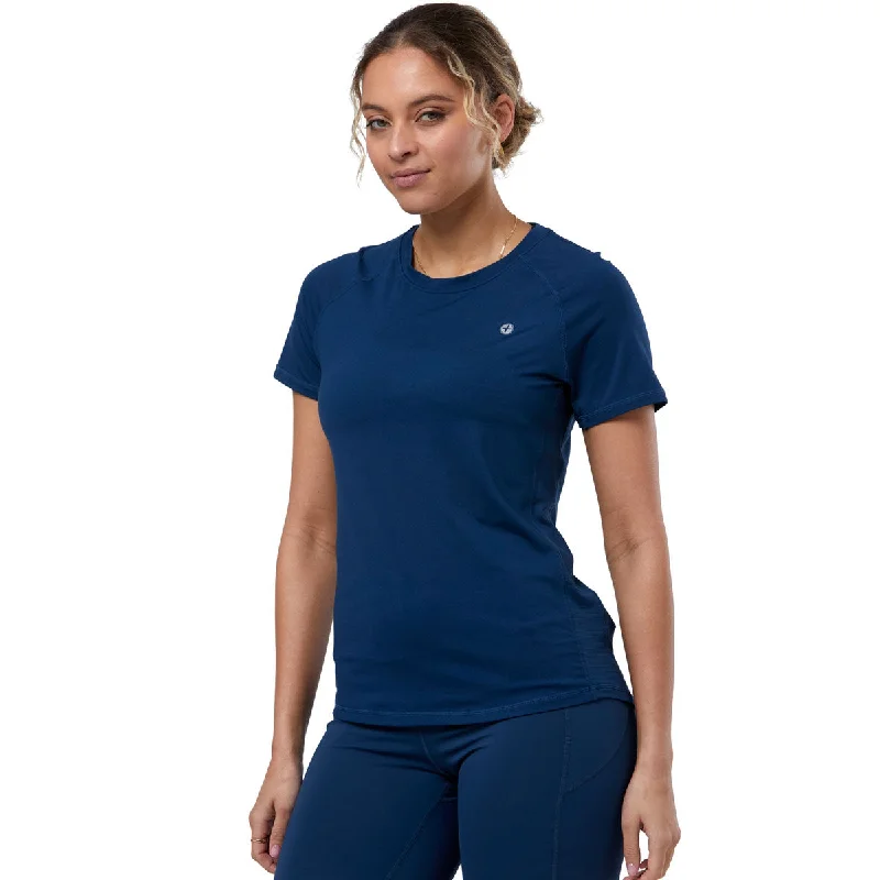 Classic Women's Apparel Gym+Coffee Rentless Tee - Womens - Petrol Blue