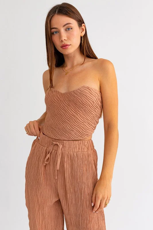 Budget Friendly Athena Pleated Tube Top - Final Sale