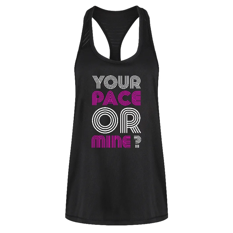 Women's Holiday Apparel Your Pace Or Mine Mesh Racerback Vest