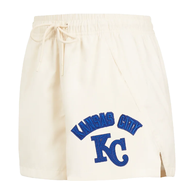 Modern Women's Clothes MLB KANSAS CITY ROYALS TRIPLE TONAL W WOVEN WOMEN'S SHORT (EGGSHELL)