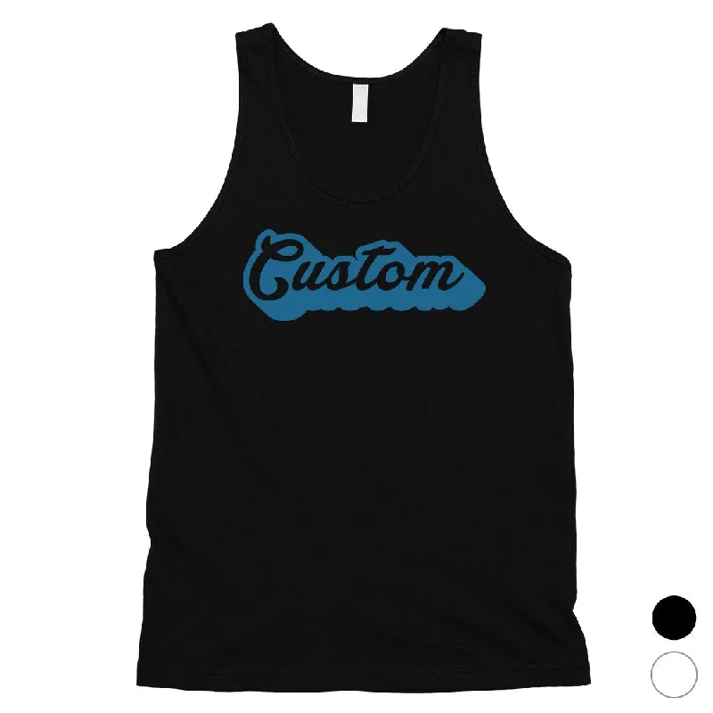 Women's Loungewear Clothes Blue Pop Up Text Cute Calm Rad Custom Mens Personalized Tank Tops