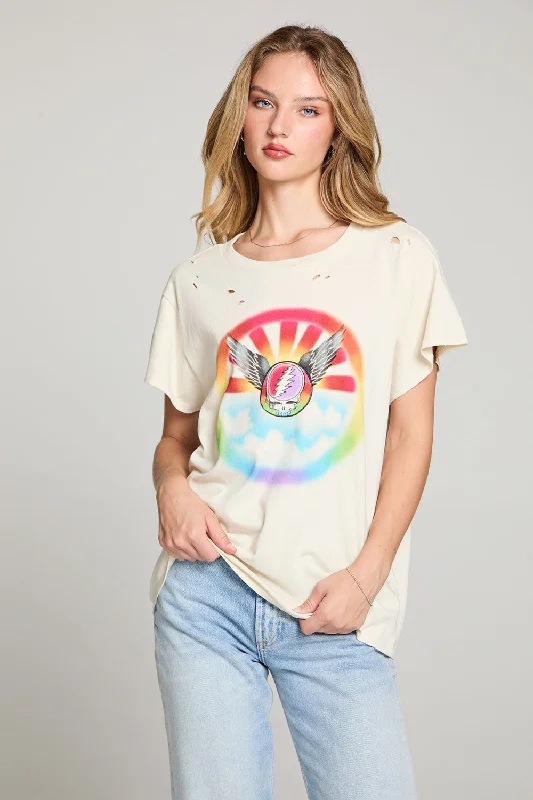 Women's Transitional Attire Grateful Dead Star Shields Winged Steal Your Face Tee