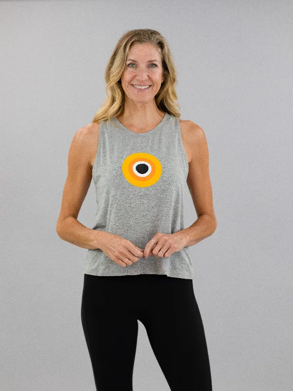 Casual Yet Chic Sales CorePower Yoga Glow Heather Grey Racerback