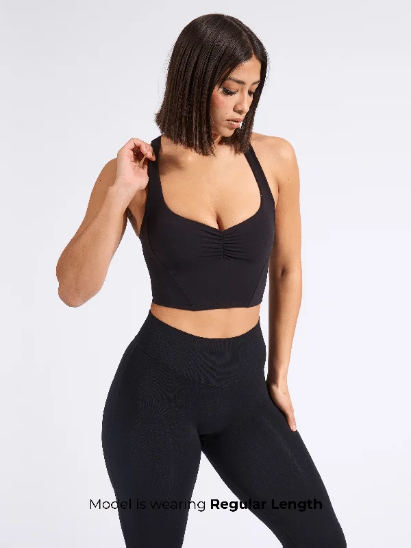 Sustainable Women's Apparel Karma Crop - Onyx Black