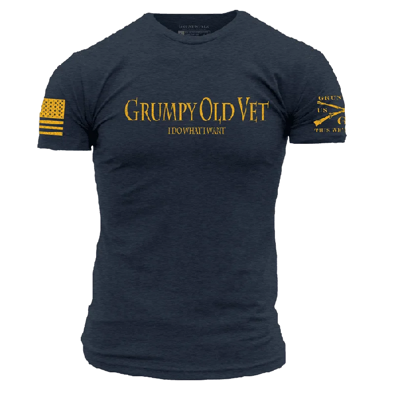 Vintage Style Deals Grumpy Old Vet T-Shirt - Midnight Navy