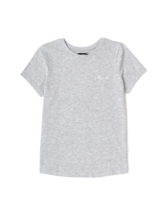 Feminine Style Promotions Velator - Womens Short Sleeve T-Shirt - Grey Marl