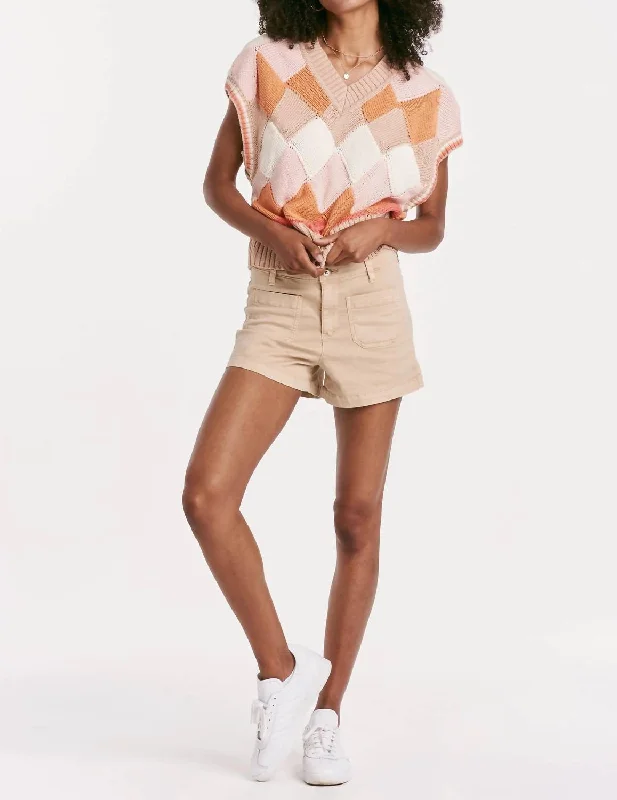 Minimalist Fashion Sale Carlisle Shorts In Warm Sand