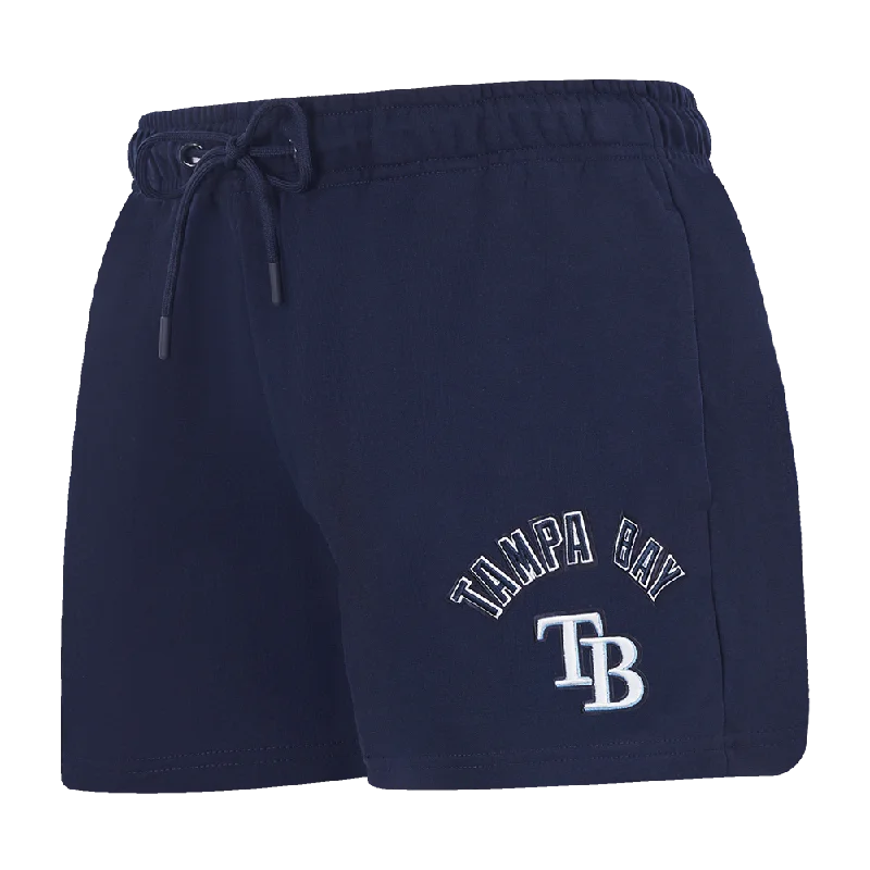 Limited Time MLB TAMPA BAY RAYS CLASSIC WOMEN'S FLEECE SHORT (MIDNIGHT NAVY)