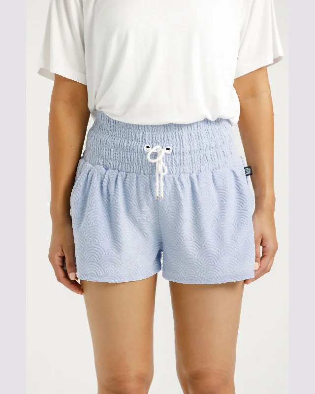 Bold Fashion Sales Rose Road Blake Shorts - Sapphire Sky